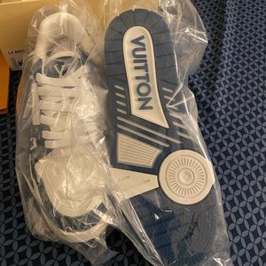 Louis Vuitton blue and white trainers sneakers